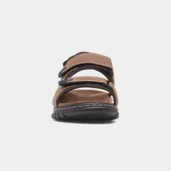 Hobos Hector Mens Tan Easy Fasten Sandal