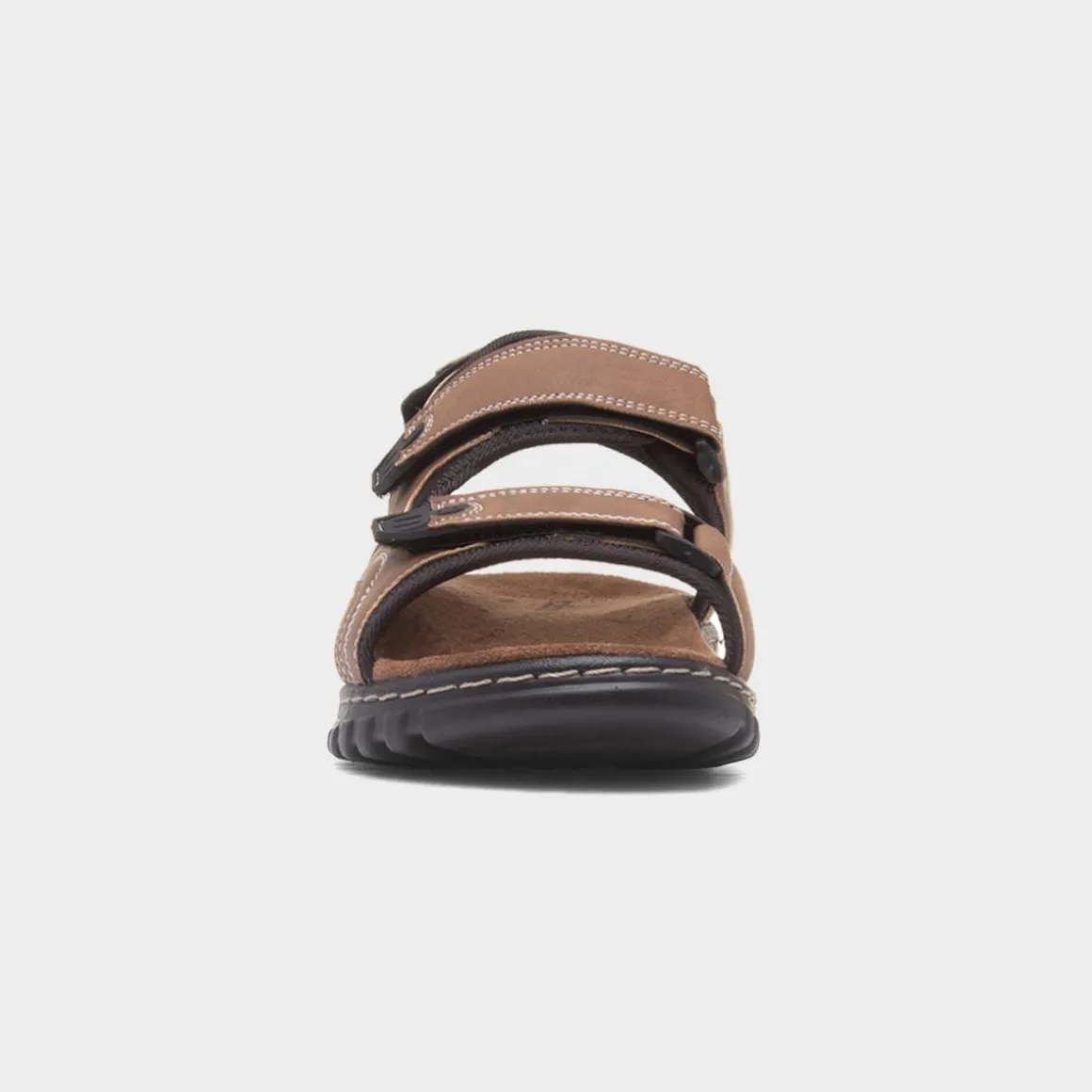 Hobos Hector Mens Tan Easy Fasten Sandal
