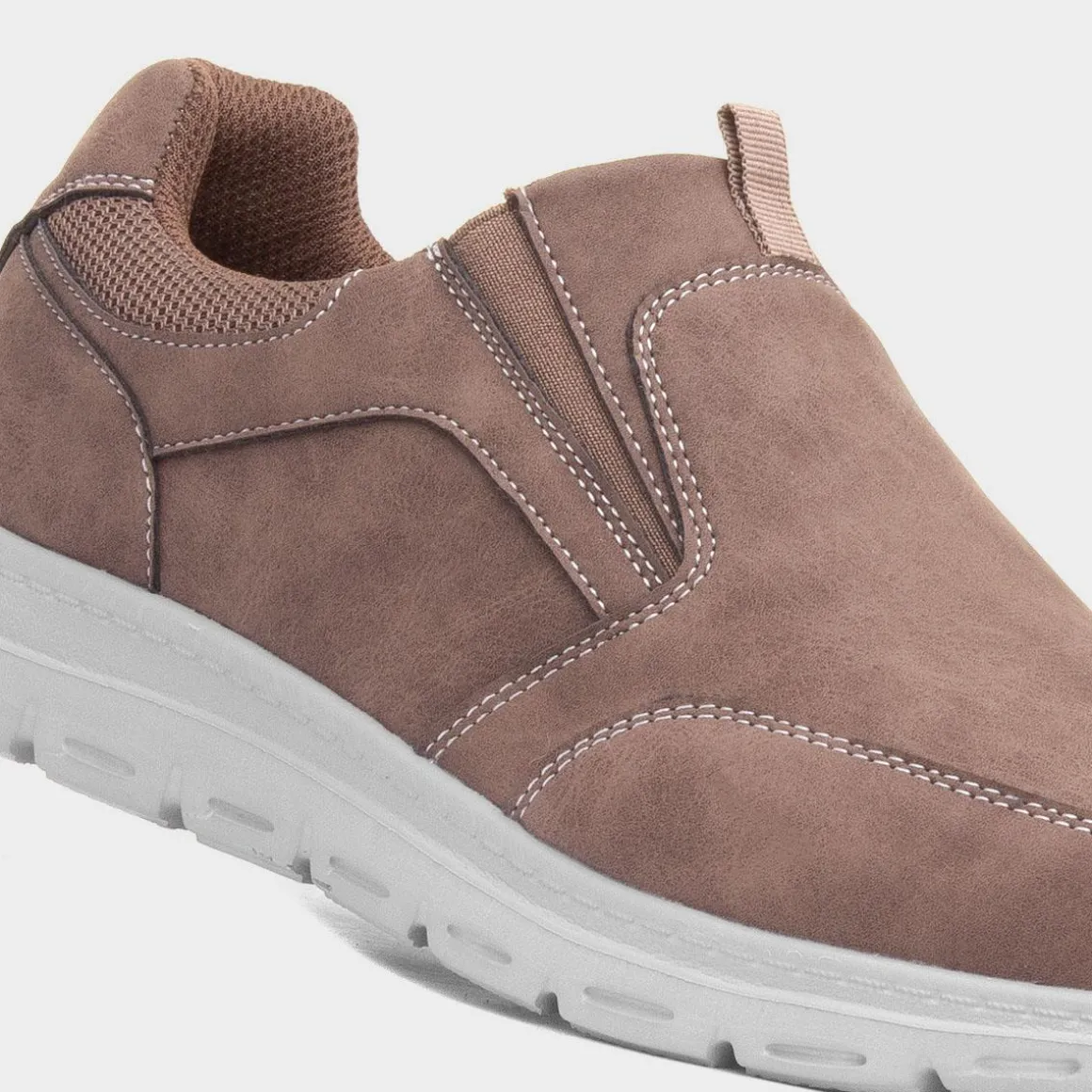 Hobos Henry Mens Brown Slip On Shoe
