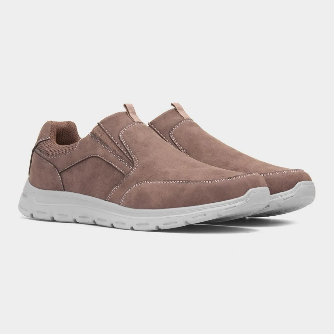 Hobos Henry Mens Brown Slip On Shoe