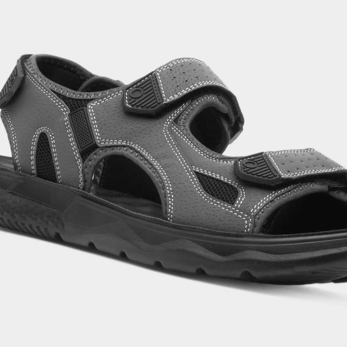 Hobos Hogan Mens Grey Easy Fasten Sandal