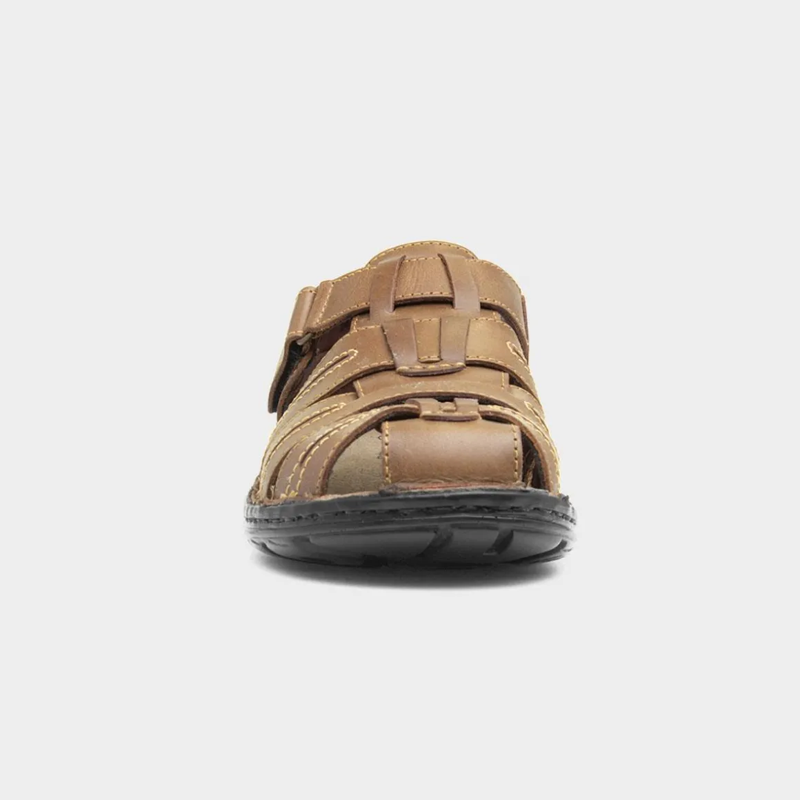 Hush Puppies Albert Mens Tan Leather Sandal