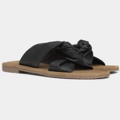 Hush Puppies Amy Womens Black Mule Sandal