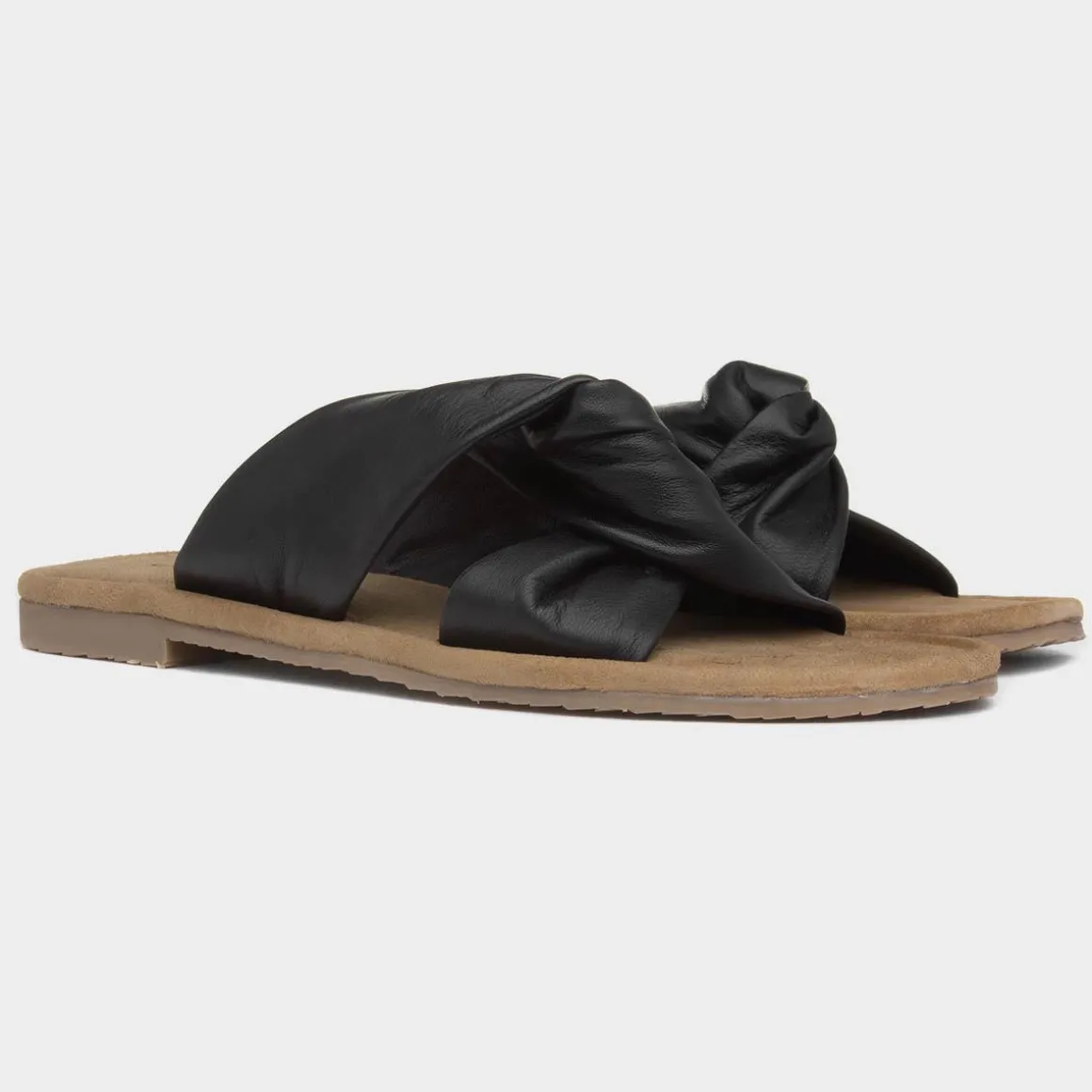 Hush Puppies Amy Womens Black Mule Sandal