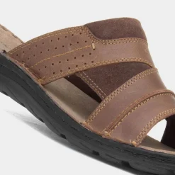 Hush Puppies Archer Mens Tan Leather Mule Sandal