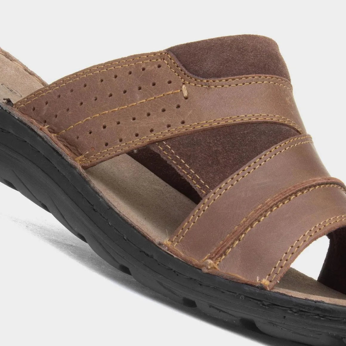 Hush Puppies Archer Mens Tan Leather Mule Sandal