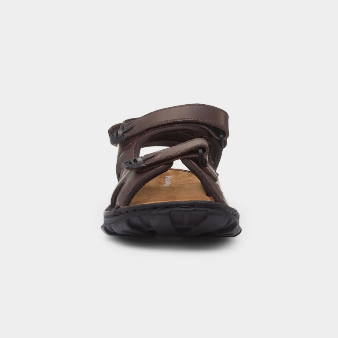 Hush Puppies Avery Mens Brown Leather Sandals