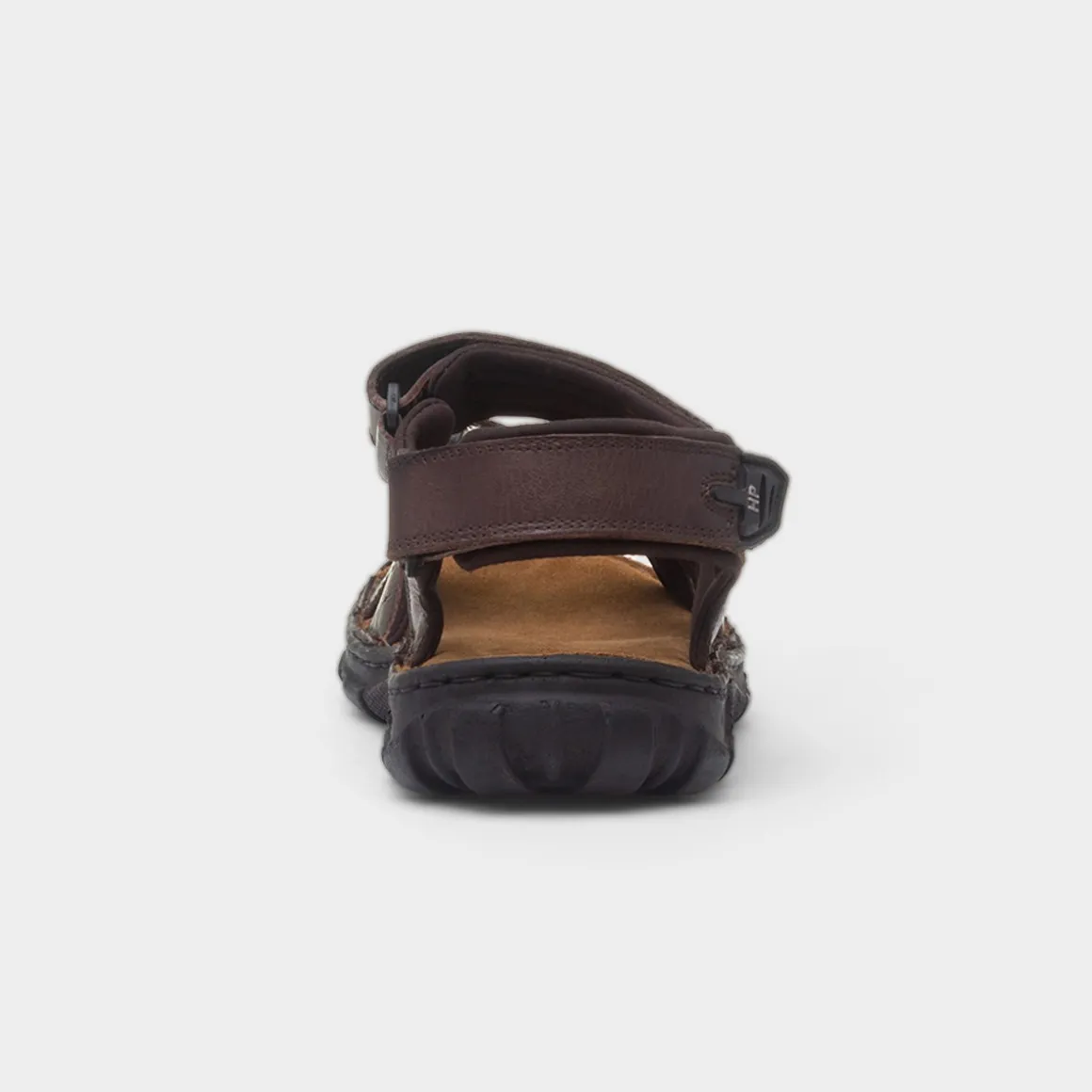 Hush Puppies Avery Mens Brown Leather Sandals