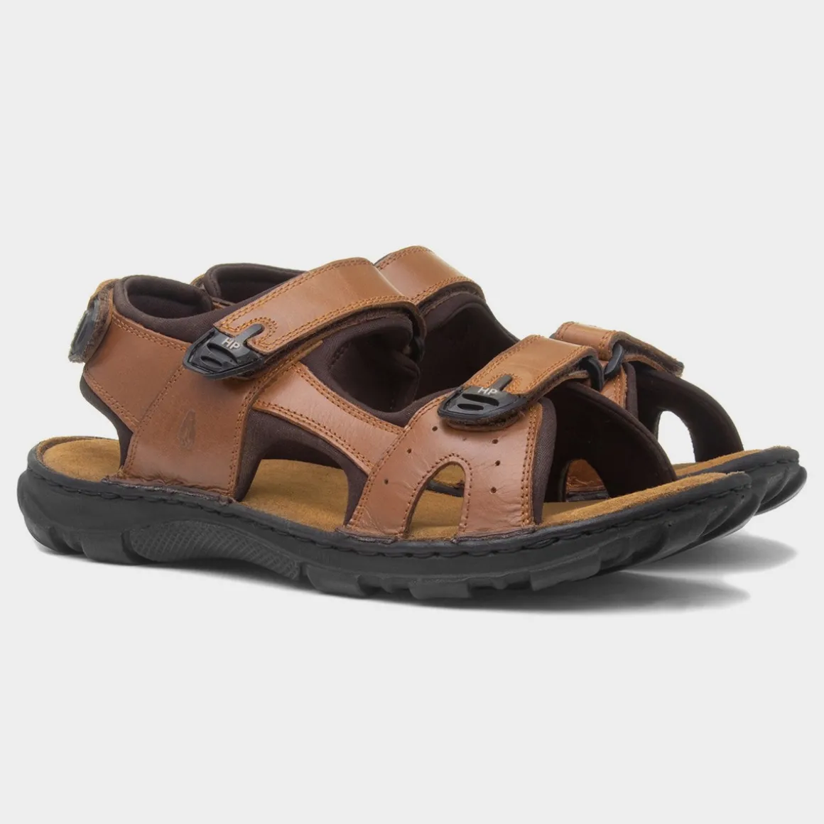 Hush Puppies Avery Mens Tan Leather Sandal