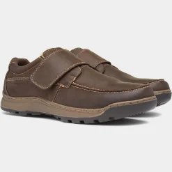Hush Puppies Casper Mens Brown Leather Shoe