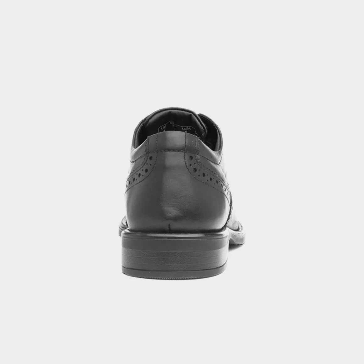 Hush Puppies Charlotte Womens Black Leather Brogue