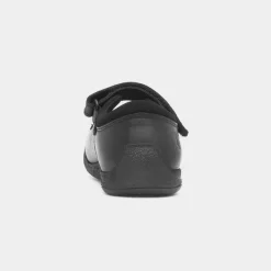 Hush Puppies Christina Girls Black Leather Shoe