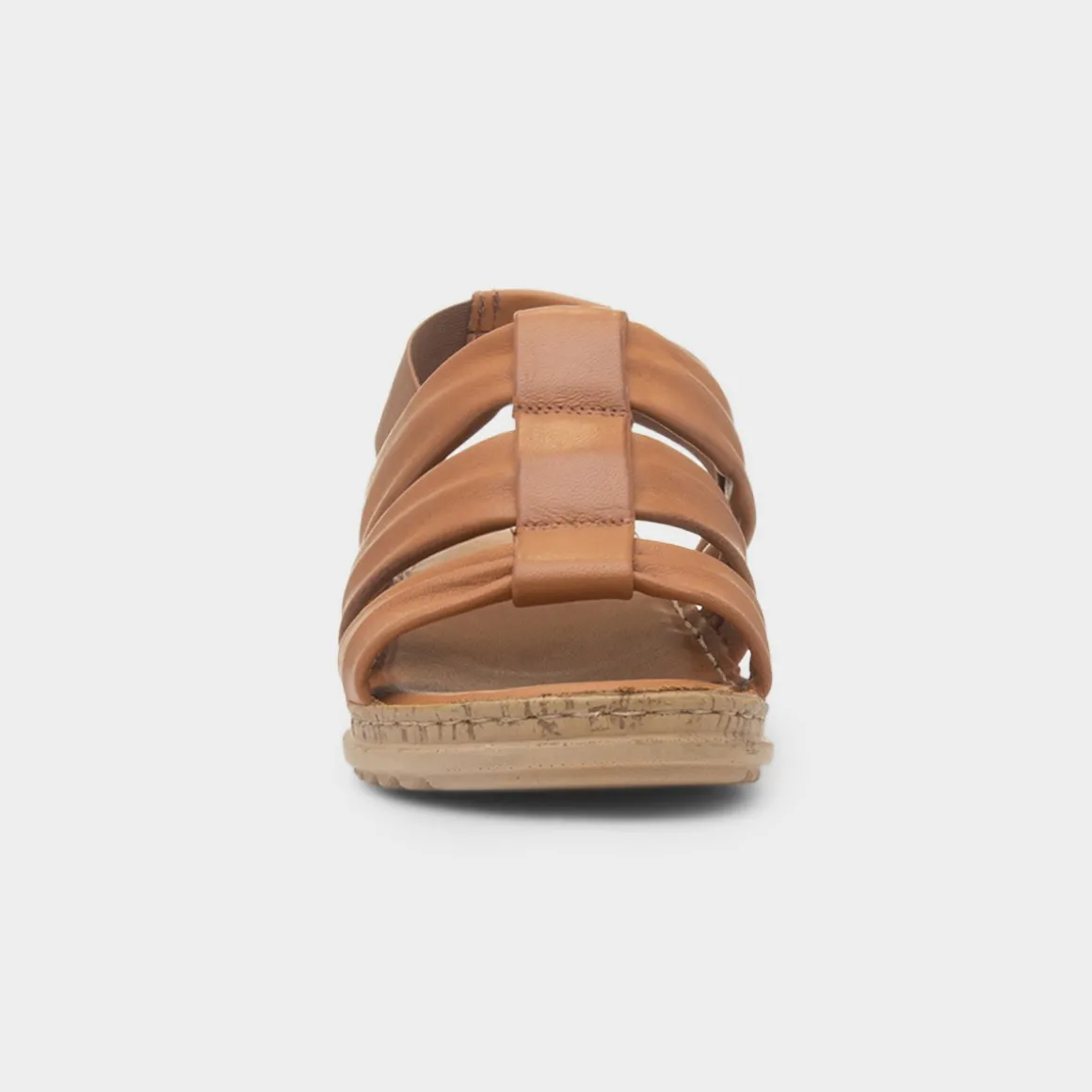 Hush Puppies Eden Womens Tan Leather Sandal