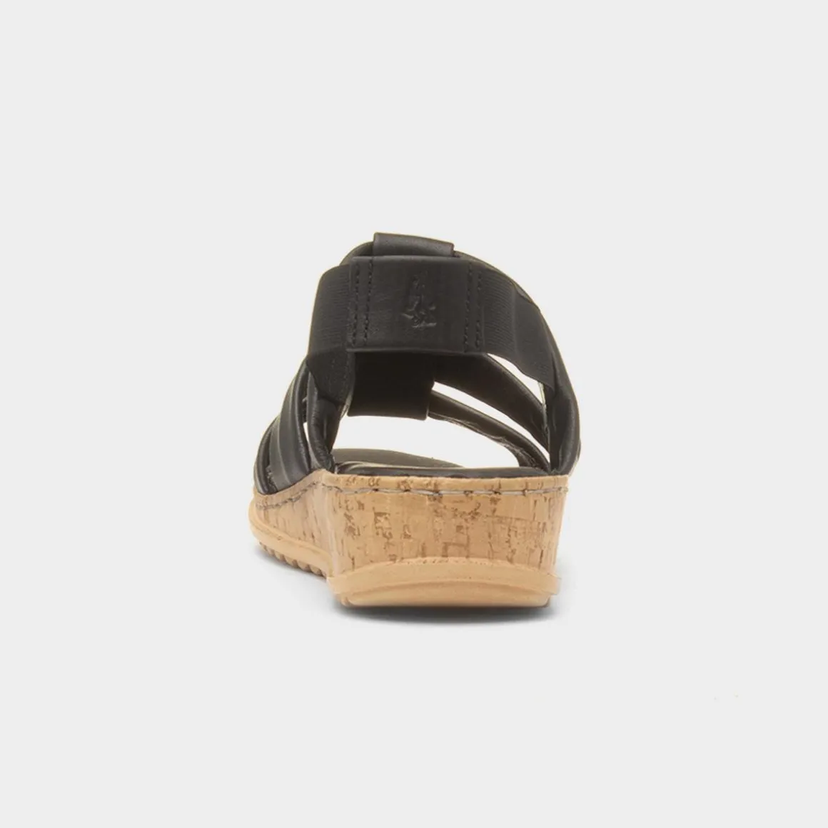 Hush Puppies Eden Womens Black Leather Sandal