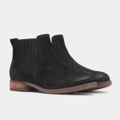 Hush Puppies Edith Womens Black Leather Boot