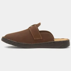 Hush Puppies Edward Mens Brown Leather Mule Sandal