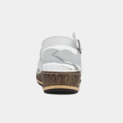 Hush Puppies Elena Womens White Wedge Sandal