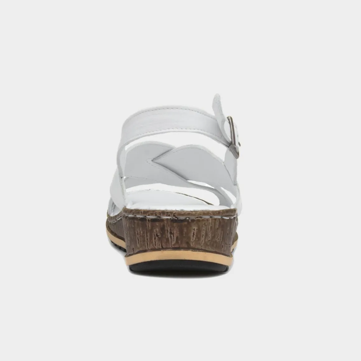 Hush Puppies Elena Womens White Wedge Sandal