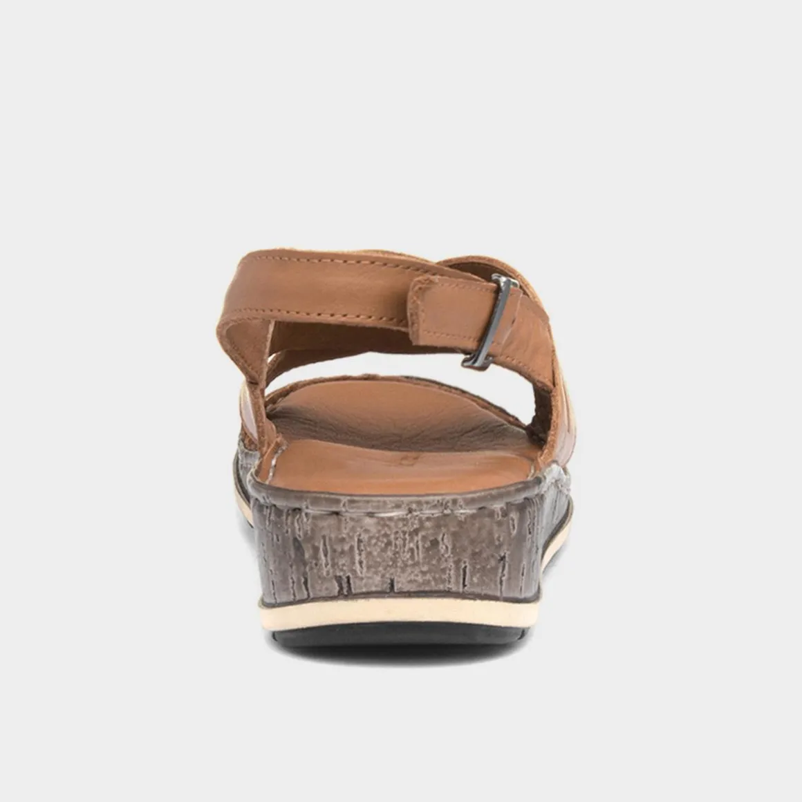 Hush Puppies Elena Womens Tan Wedge Sandal