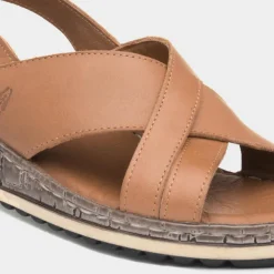Hush Puppies Elena Womens Tan Wedge Sandal