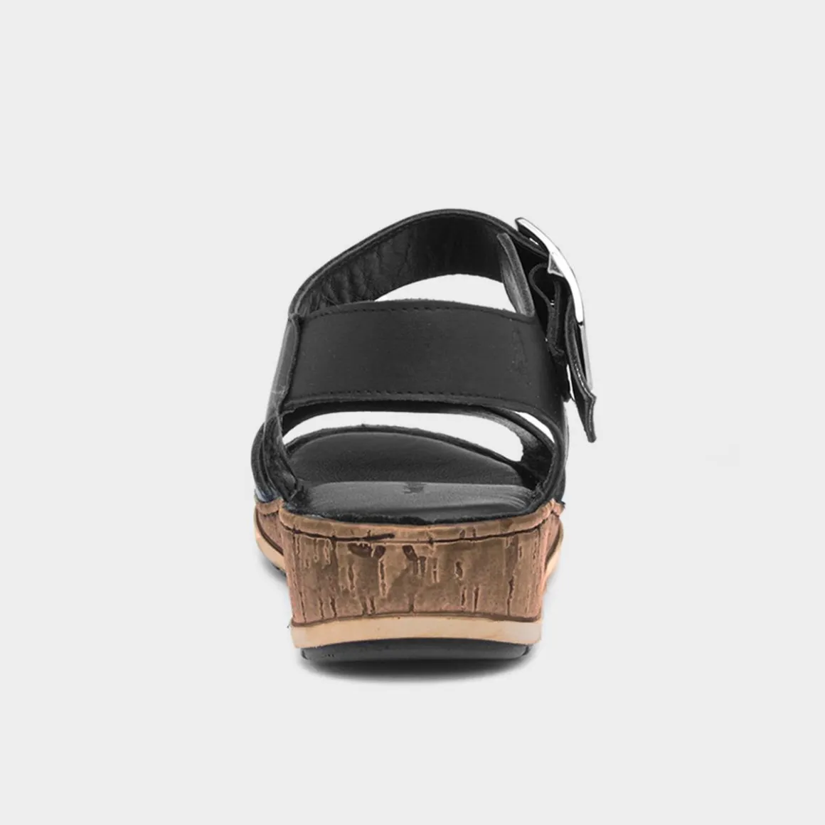 Hush Puppies Ellie Womens Black Leather Sandal