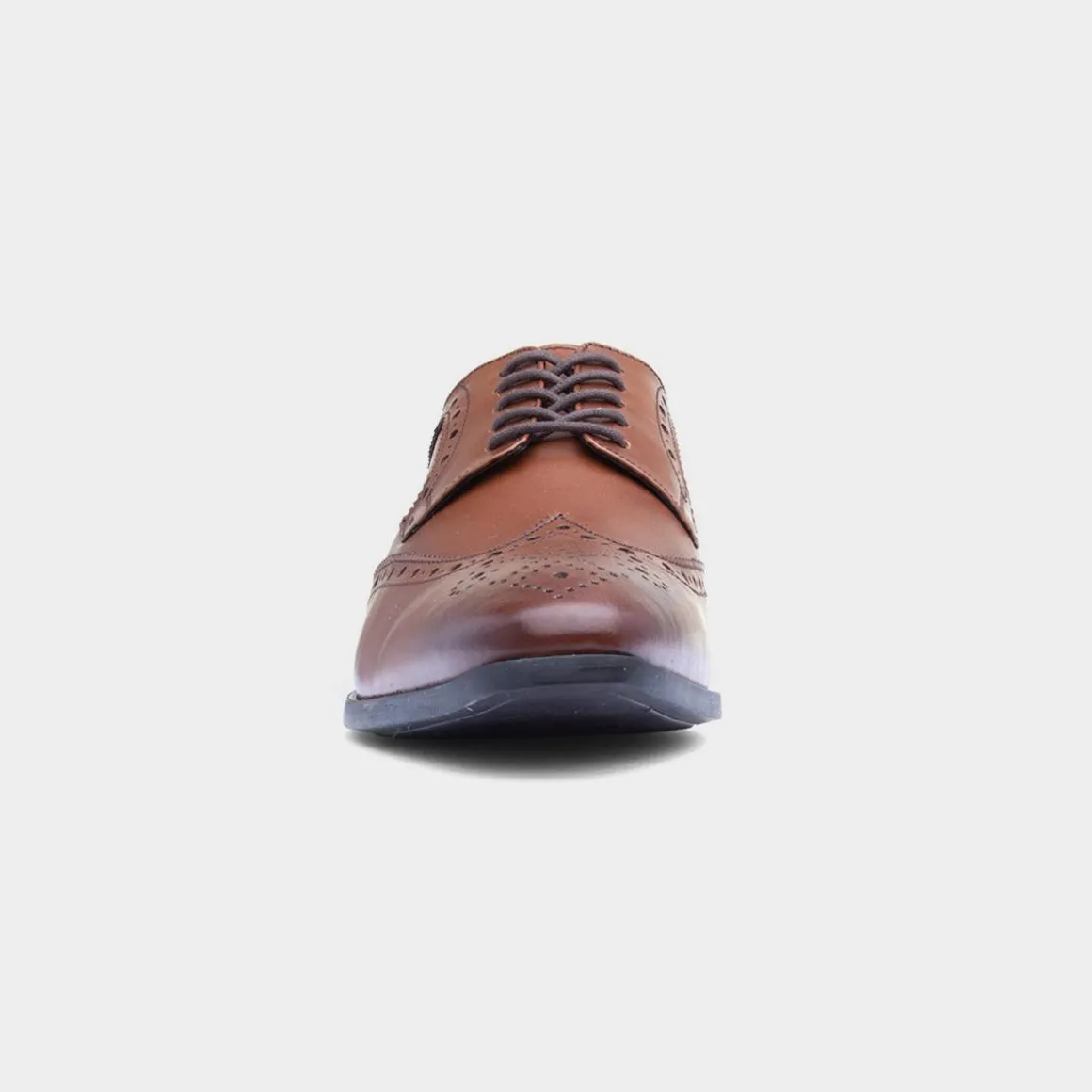 Hush Puppies Elliot Mens Tan Leather Brogue Shoe