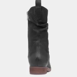Hush Puppies Emilia Womens Black Leather Boot
