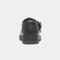 Hush Puppies Fiona Girls Black Leather T-Bar Shoe