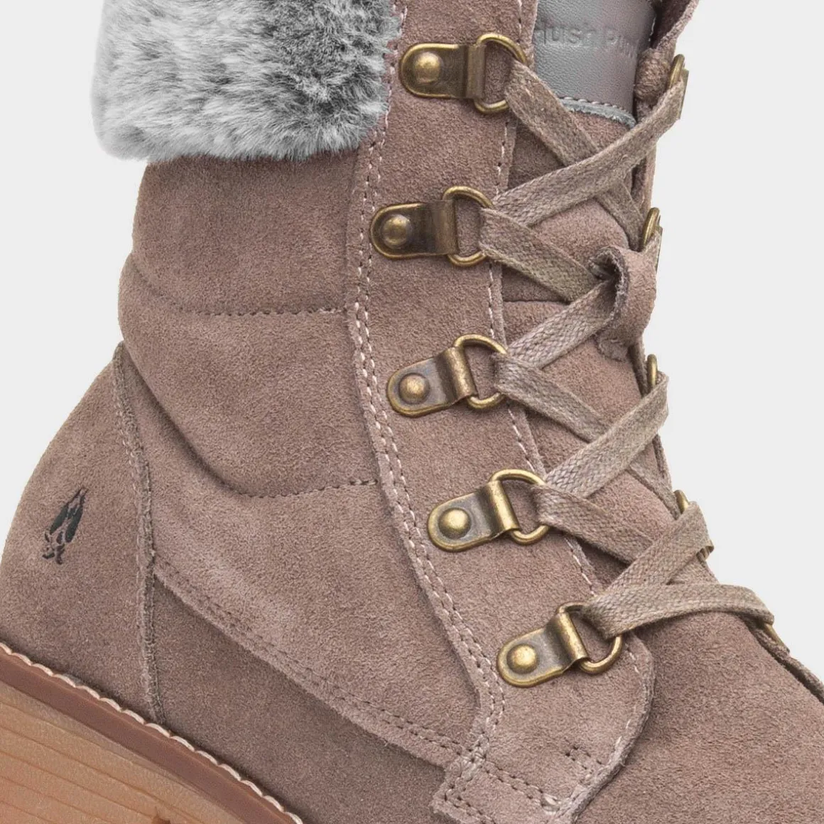 Hush Puppies Florence Women Taupe Ankle Boot