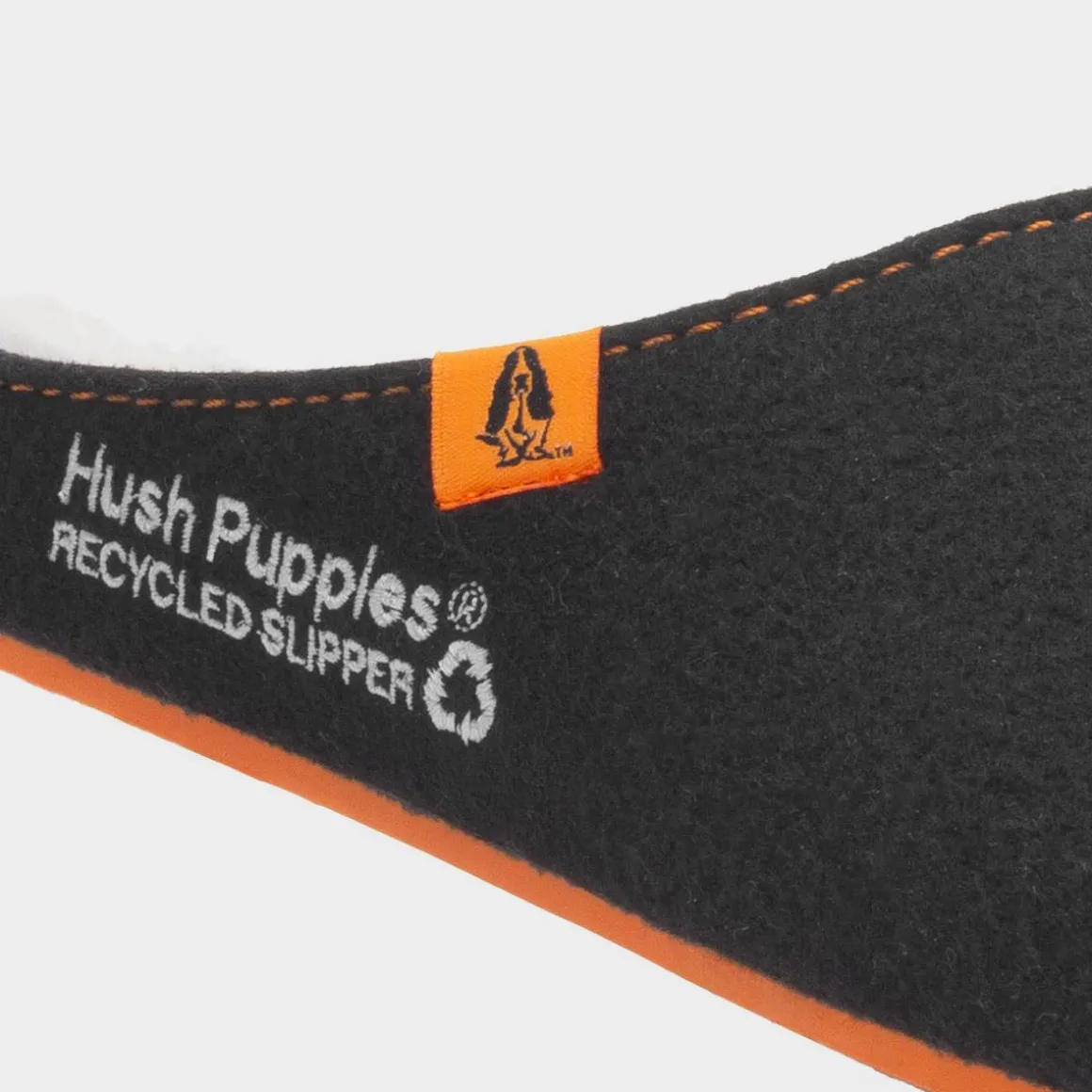 Hush Puppies Good Mens Black Mule Slipper
