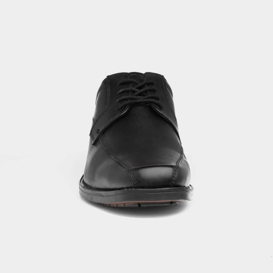 Hush Puppies Hackney Mens Black Leather Shoe