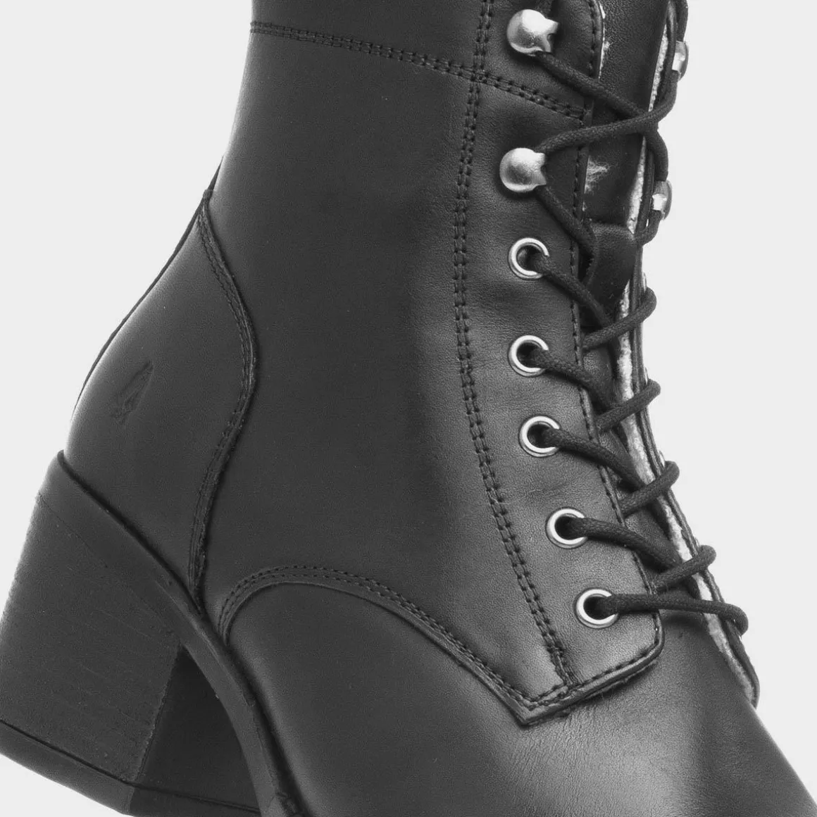 Hush Puppies Harriet Womens Black Leather Boot