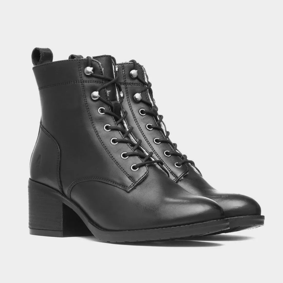 Hush Puppies Harriet Womens Black Leather Boot