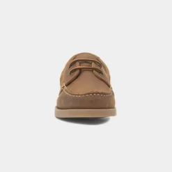 Hush Puppies Isabel Womens Tan Leather Boat Shoe