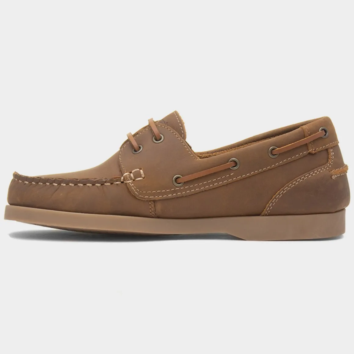 Hush Puppies Isabel Womens Tan Leather Boat Shoe