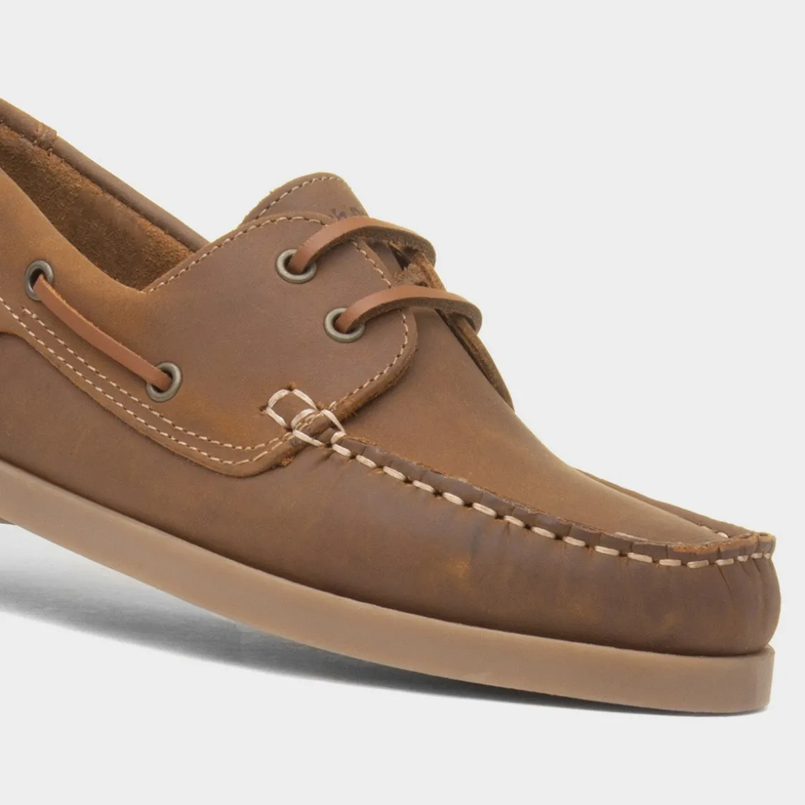 Hush Puppies Isabel Womens Tan Leather Boat Shoe