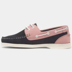 Hush Puppies Isabel Womens Navy Leather Boat Shoe