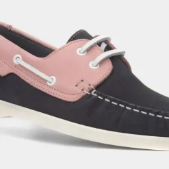 Hush Puppies Isabel Womens Navy Leather Boat Shoe