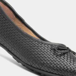 Hush Puppies Janelle Womens Black Ballerina Shoe