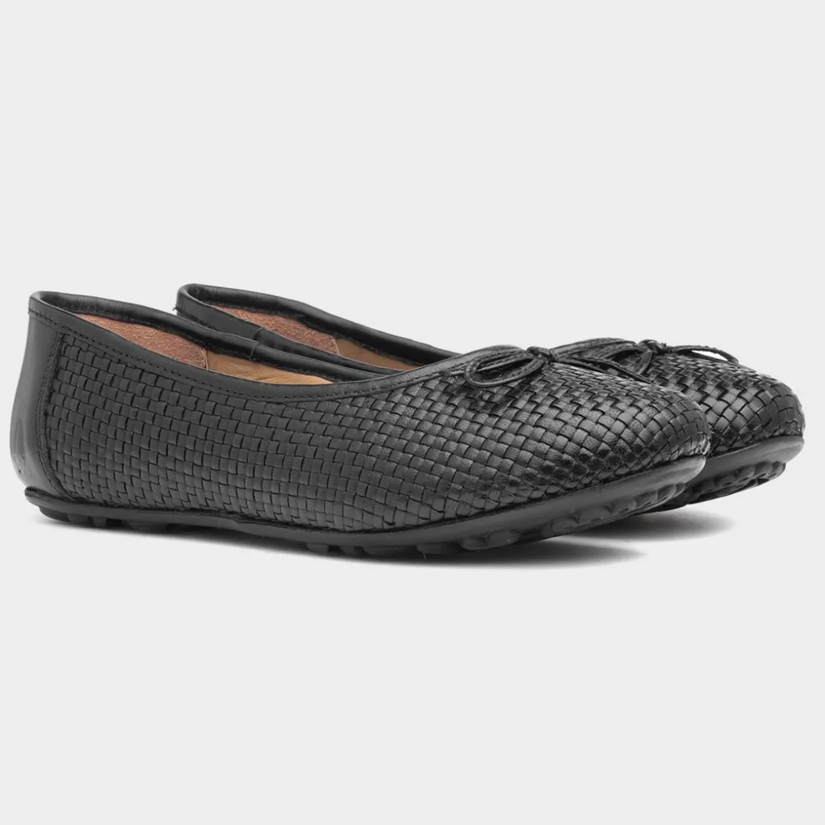 Hush Puppies Janelle Womens Black Ballerina Shoe
