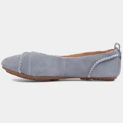 Hush Puppies Janessa Womens Blue Ballerina