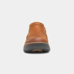 Hush Puppies Jasper Mens Tan Leather Slip On Shoe