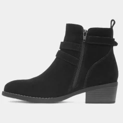 Hush Puppies Jenna Womens Black Leather Boot