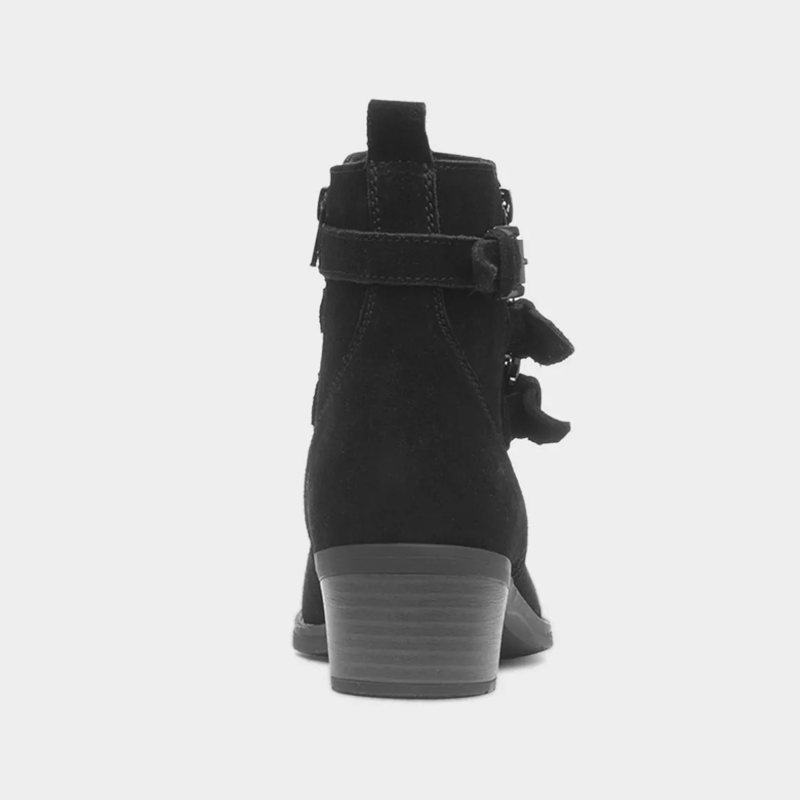 Hush Puppies Jenna Womens Black Leather Boot