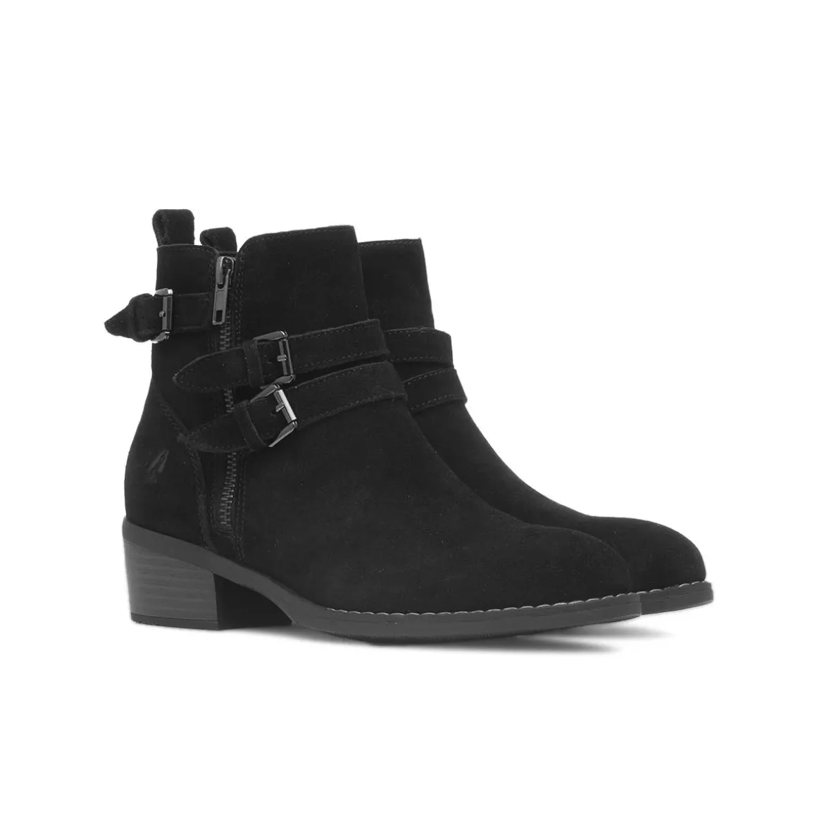 Hush Puppies Jenna Womens Black Leather Boot
