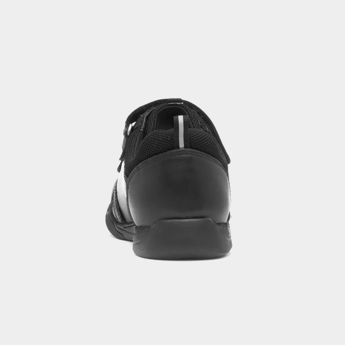 Hush Puppies Josh Boys Black School Shoe