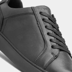 Hush Puppies Madden Mens Black Leather Shoe