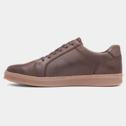 Hush Puppies Madden Mens Coffee Leather Shoe