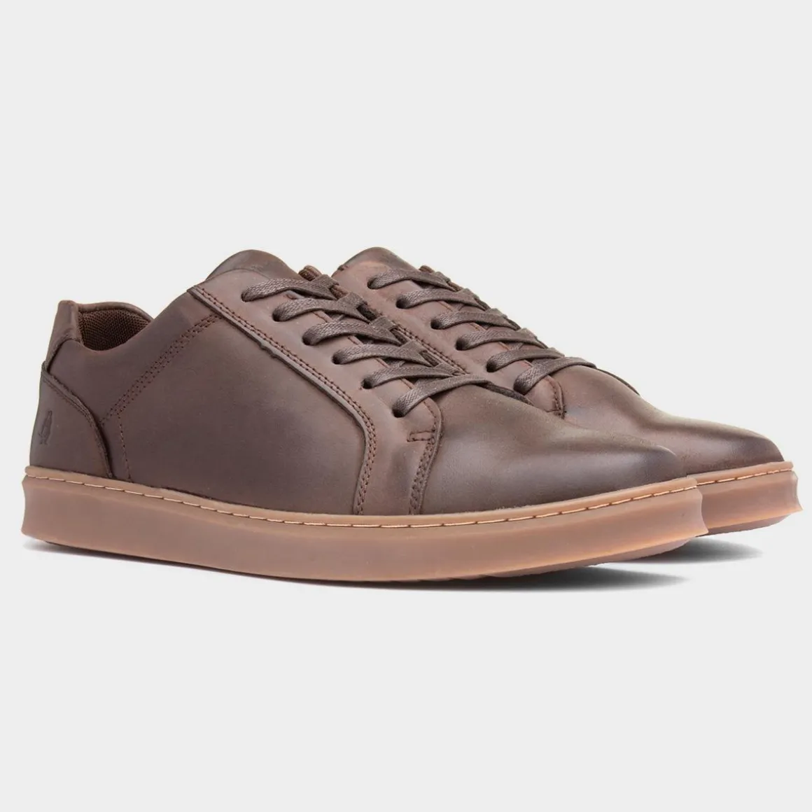 Hush Puppies Madden Mens Coffee Leather Shoe