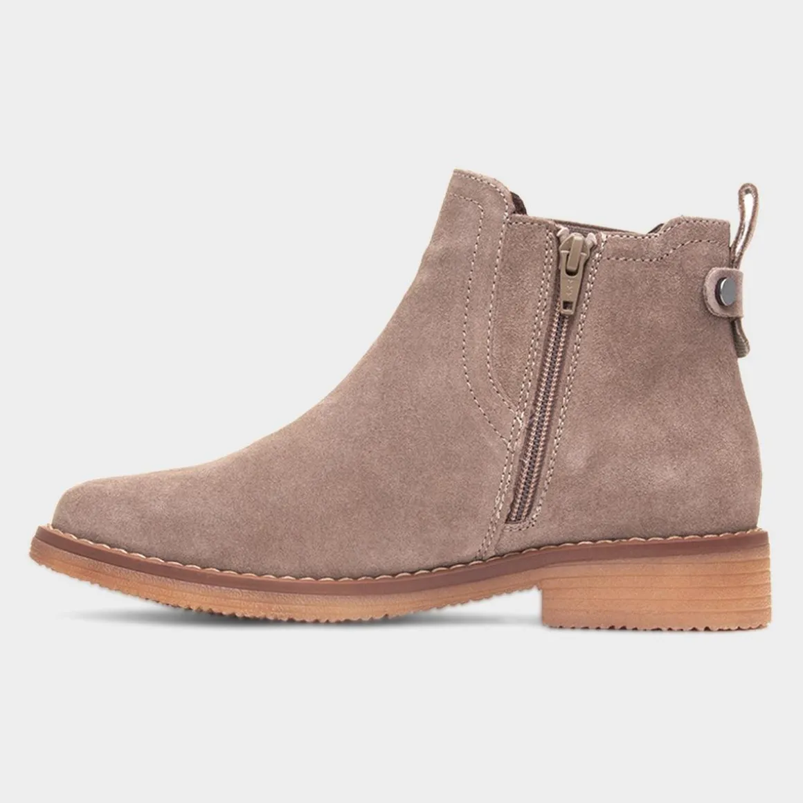 Hush Puppies Maddy Womens Grey Leather Boot